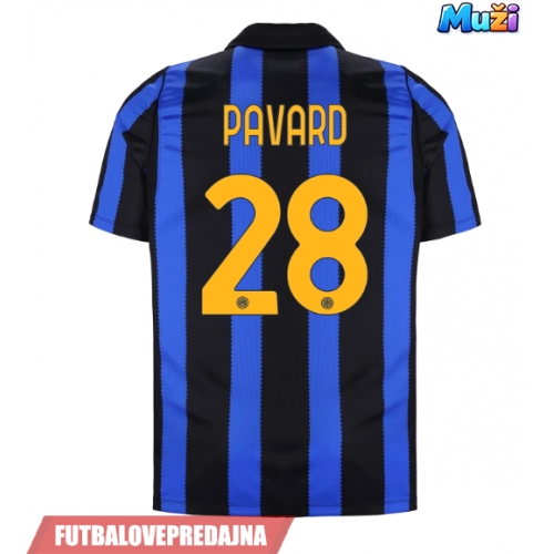 Lacne Muži Futbalové dres Inter Milan Benjamin Pavard #28 2026-27 Krátky Rukáv - Domáci